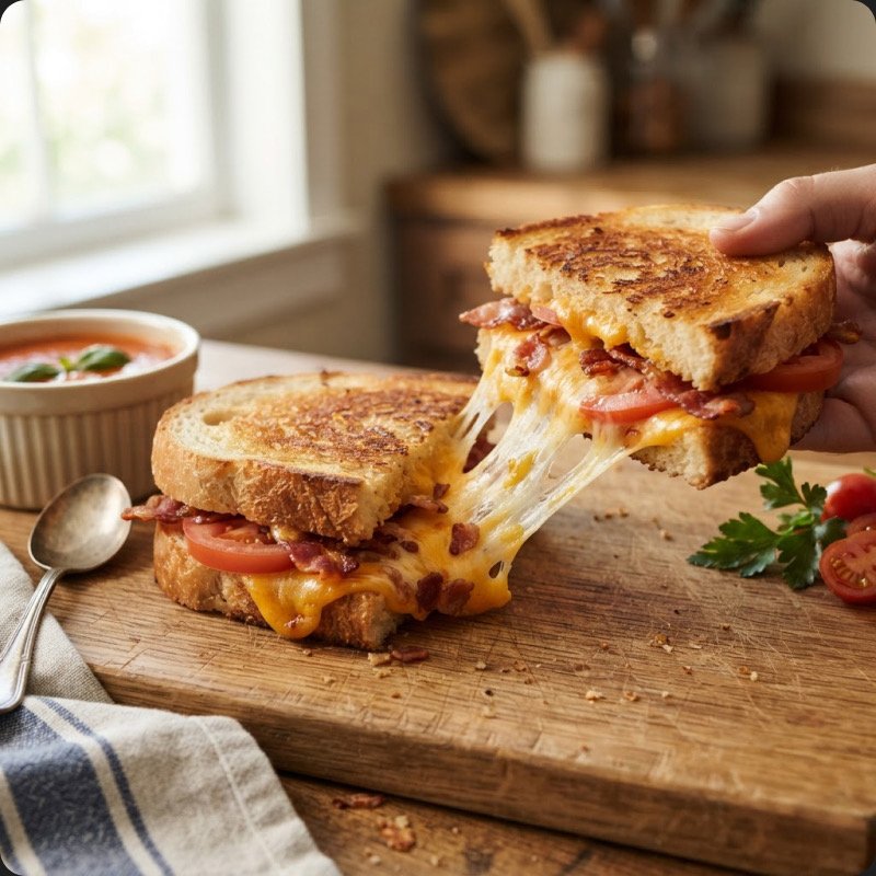 Grilled cheese tomate & bacon
